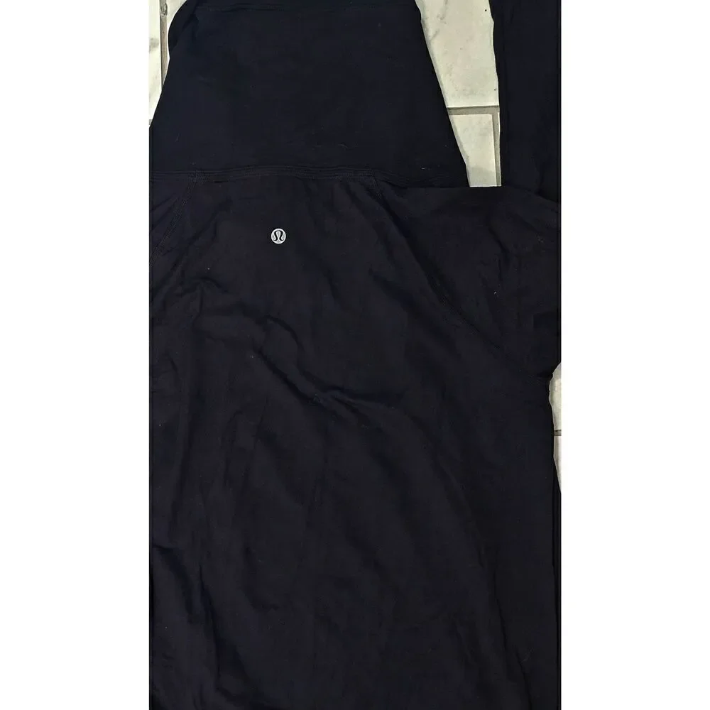 Lululemon Black Cowl Neck Pullover Size 6/8